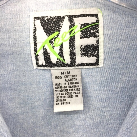 Teez ME Vintage Women's Long Sleeve Denim Shirt - Picture 6 of 8